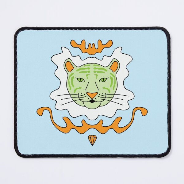 Item preview, Cute Cartoon Tiger - Orange and Green designed and sold by Twist Design.