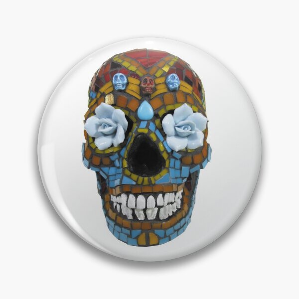 Item preview, Day of the Dead Concrete Skull designed and sold by TheArtBarCafe.