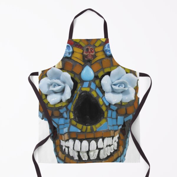 Item preview, Day of the Dead Concrete Skull designed and sold by TheArtBarCafe.