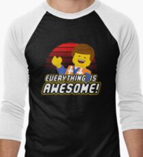 Everything is awesome! Men's Baseball ¾ T-Shirt
