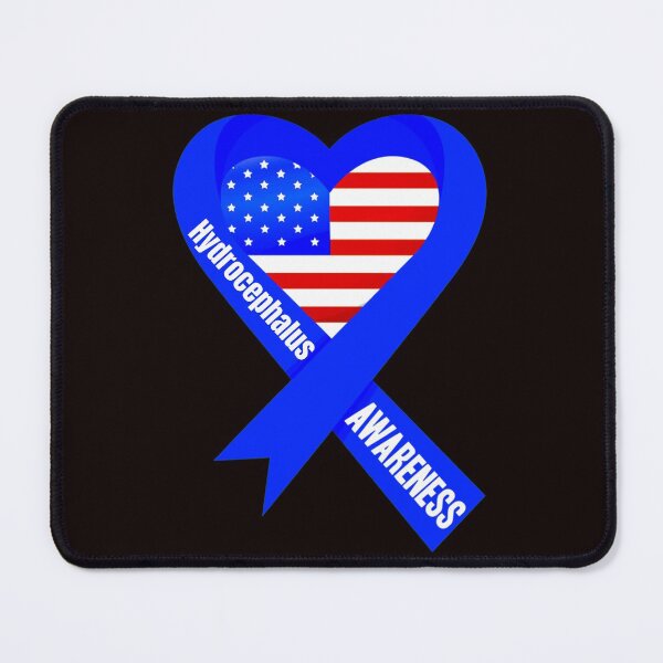 Item preview, Hydrocephalus Awareness American flag heart - hydrocephalus awareness month designed and sold by Designs Of all kinds.