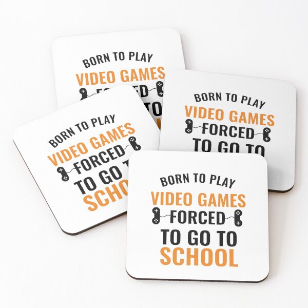 Item preview,  Born To Play Video Games Forced To Go To School Cool Funny Back To School Design For Video Games Lovers designed and sold by lodarohit.