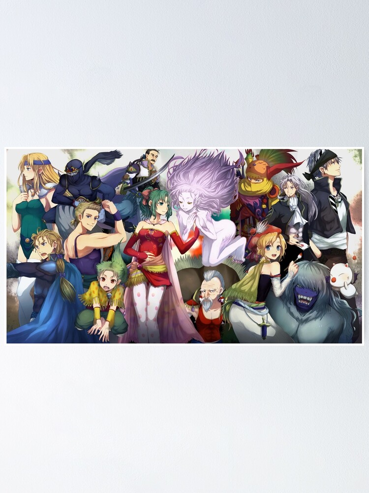 FF6 ポスター ff6 稀少】ファイナルファンタジー6、7、8 ポスター 【筒