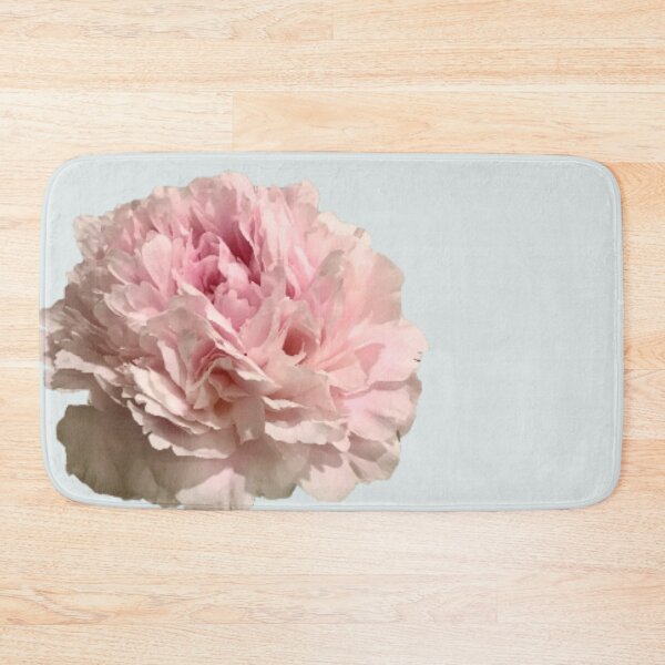 Item preview, Pale Pink Peony on Pale Aqua Background designed and sold by InalterataArt.