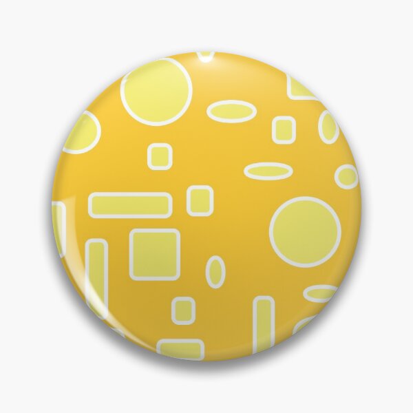 Item preview, All-Over Yellow Circles, Oblong Shapes, Square Shapes on a Marigold background Design designed and sold by ThisNThatImages.