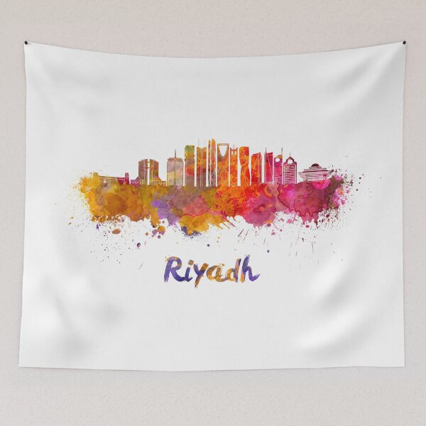 Item preview, Riyadh V2 skyline in watercolor designed and sold by paulrommer.