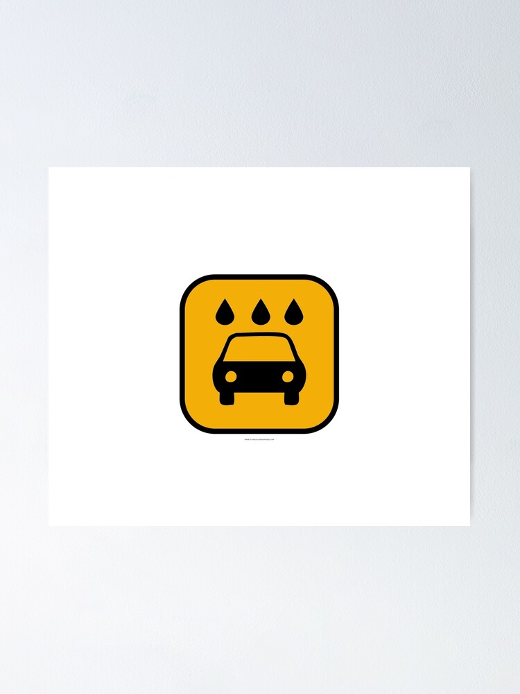 Gran Turismo Car Wash Icon Poster