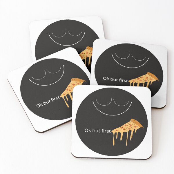 Item preview, ok but first pizza  designed and sold by HONESTmerch-.