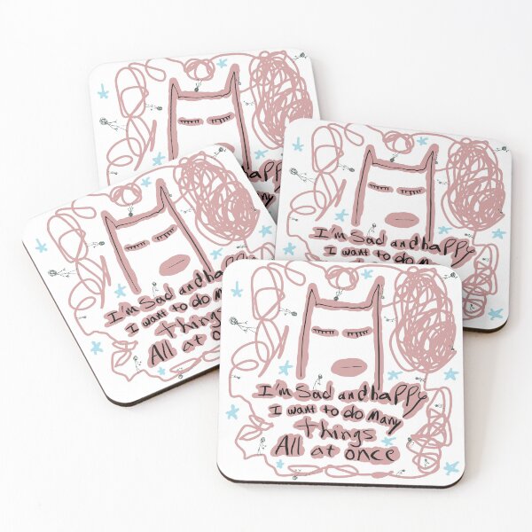 Item preview, Neither Sad nor Happy designed and sold by PapaTheCat.