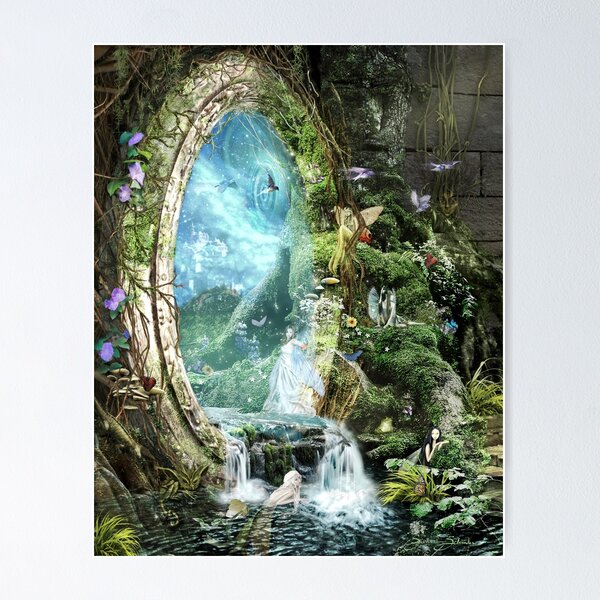 Fantasy Art Print. Dandelion Fairy. Enchanted Forest. Faerie