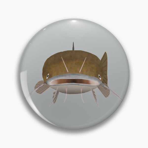 Item preview, Flathead Catfish - Fish Head designed and sold by fishfolkart.