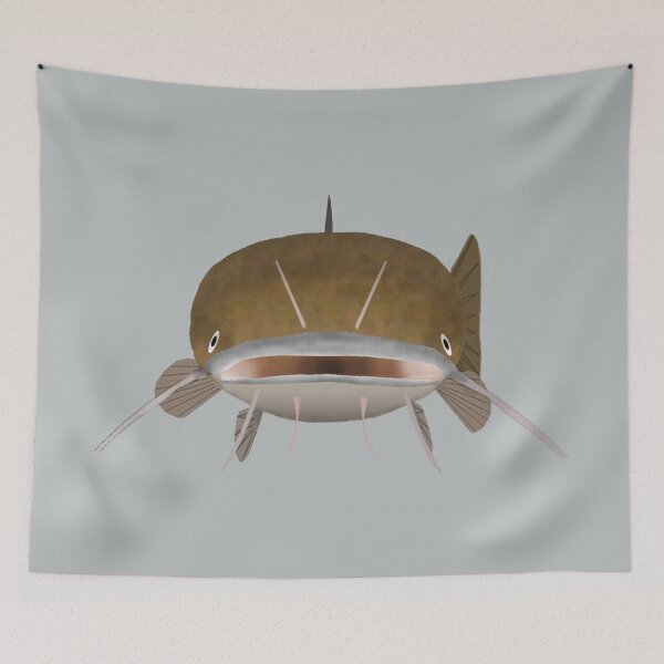 Item preview, Flathead Catfish - Fish Head designed and sold by fishfolkart.