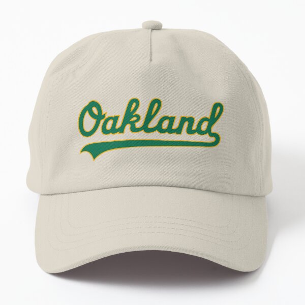 VTG As Oakland Athletics Team MLB Mens Bay Area Green Yellow Hat Cap  Baseball