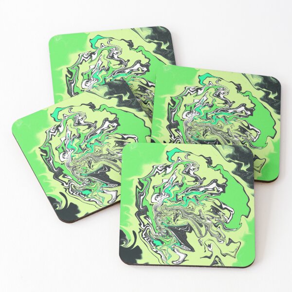 Item preview, Green Dragon swirl art designed and sold by headtrackerart.