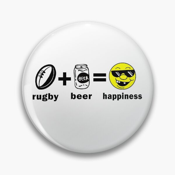 Item preview, Rugby + Beer = Happiness designed and sold by SportsT-Shirts.