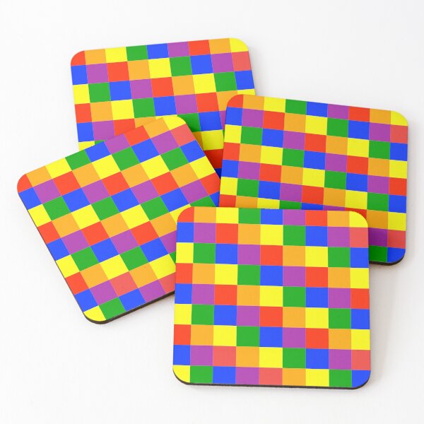 Item preview, Rainbow Check Pattern designed and sold by CoolYule.