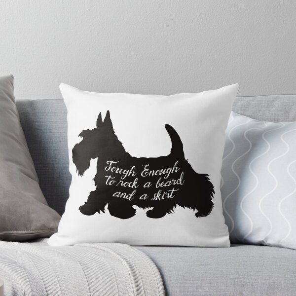 Item preview, Scottish Terrier Lovers "Tough Enough to rock a beard and a skirt" designed and sold by Dibble Dabble Designs.