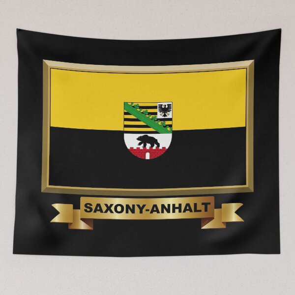 Item preview, SAXONY-ANHALT Flag Gifts, Masks, Stickers & Products (N) designed and sold by mpodger.