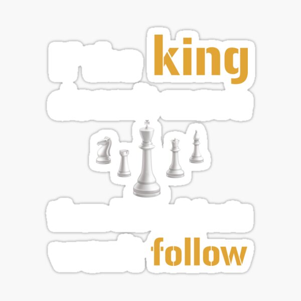 Follow Chess Stickers for Sale