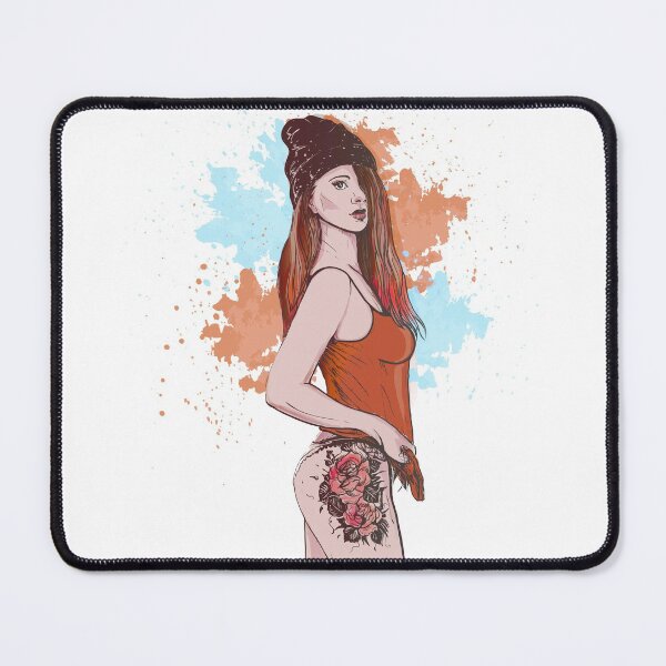 Item preview, Sexy Tattoo Girl ORANGE designed and sold by artorno.