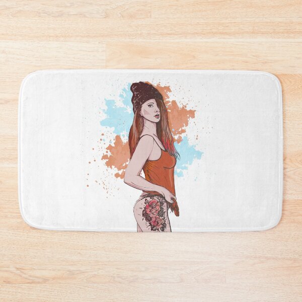 Item preview, Sexy Tattoo Girl ORANGE designed and sold by artorno.
