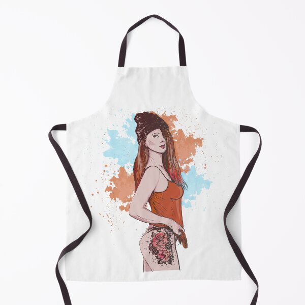 Item preview, Sexy Tattoo Girl ORANGE designed and sold by artorno.