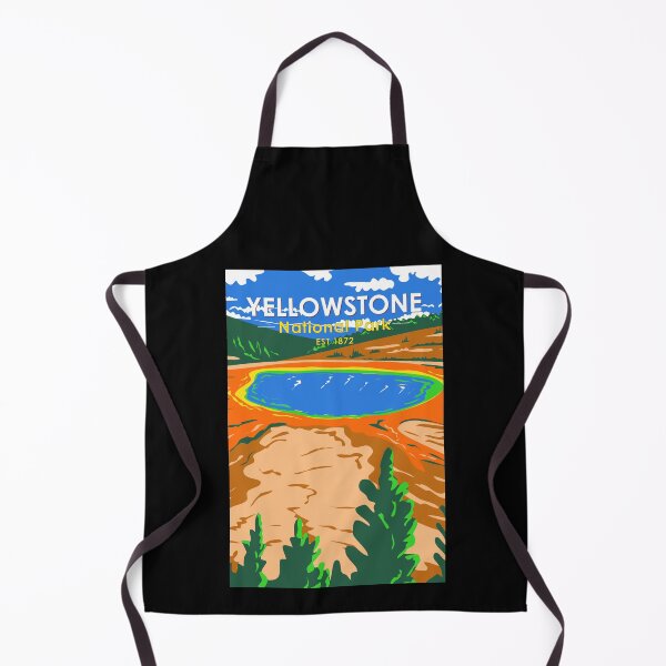 Item preview, Yellowstone National Park Grand Prismatic Spring Vintage designed and sold by KrisSidDesigns.