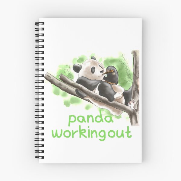 Item preview, panda working out designed and sold by animalstore11.