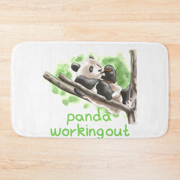 Item preview, panda working out designed and sold by animalstore11.