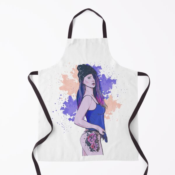 Item preview, Sexy Tattoo Girl Blue designed and sold by artorno.