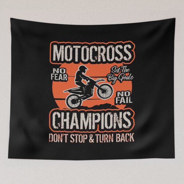 Item preview, Motocross Champions, Don't Stop and Turn Back, No Fear No Fail, Set The Big Goals designed and sold by Merchking1.