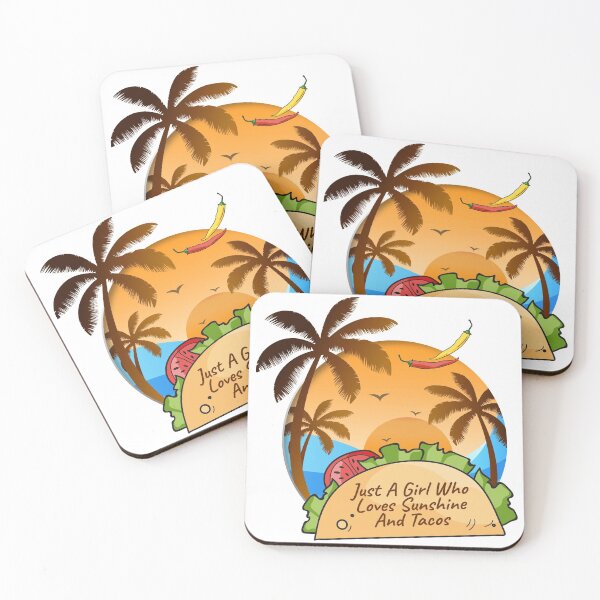Item preview, Just A Girl Who Loves Sunshine And Tacos designed and sold by tropical_dream.