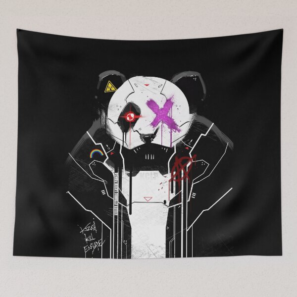 Item preview, Killer Cyborg Laser Panda - Pop Punk designed and sold by lab5studios.