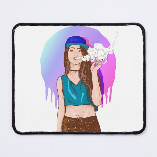 Item preview, Smoking Rapper Girl designed and sold by artorno.