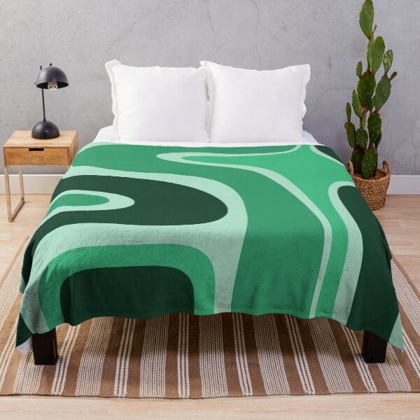 Item preview, Copacetic Retro Abstract Pattern in Jade Green Tones designed and sold by kierkegaard.