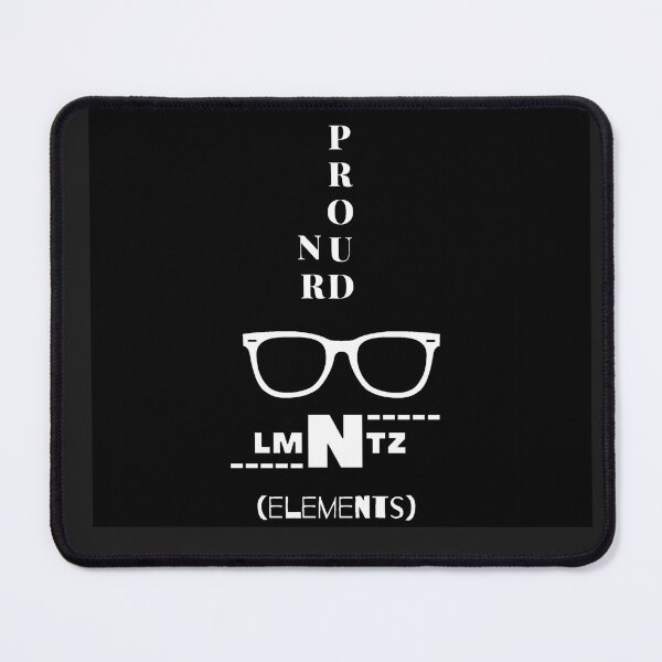 Item preview, LMNTZ: Proud Nurd White on Black designed and sold by TheSignsofSOIL.