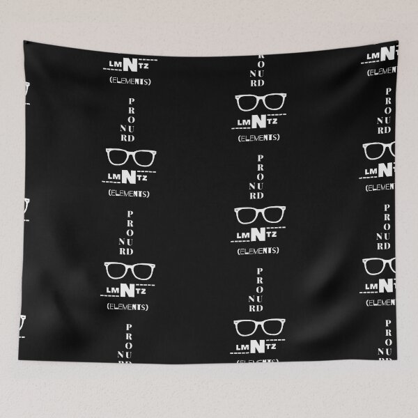 Item preview, LMNTZ: Proud Nurd White on Black designed and sold by TheSignsofSOIL.