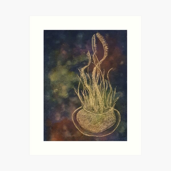 Jellyfish in Space Art Print