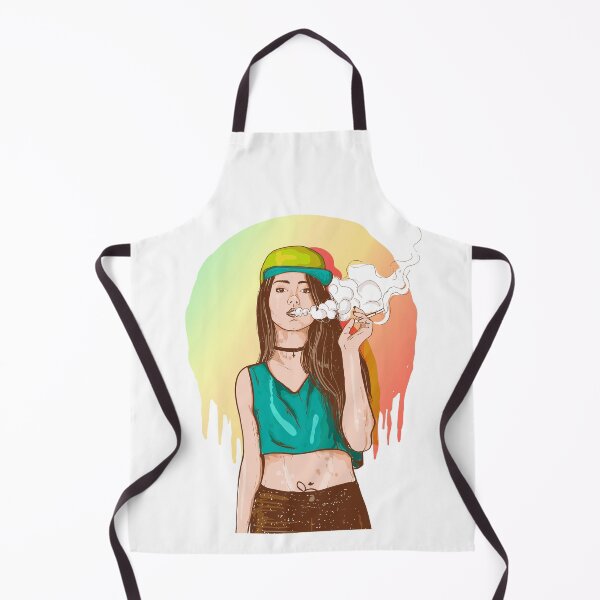 Item preview, Smoking Rapper Girl Rainbow designed and sold by artorno.