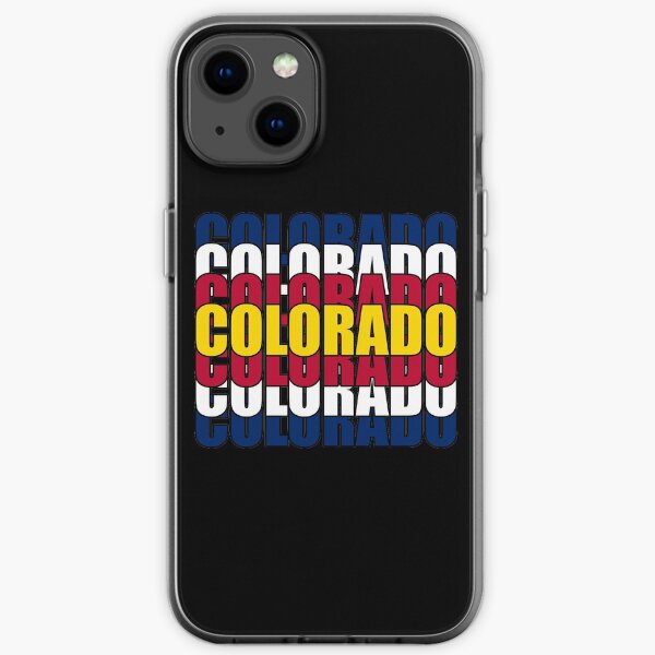 Colorado State Flag Typography iPhone Soft Case