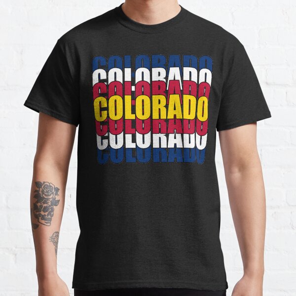 Colorado State Flag Typography Classic T-Shirt