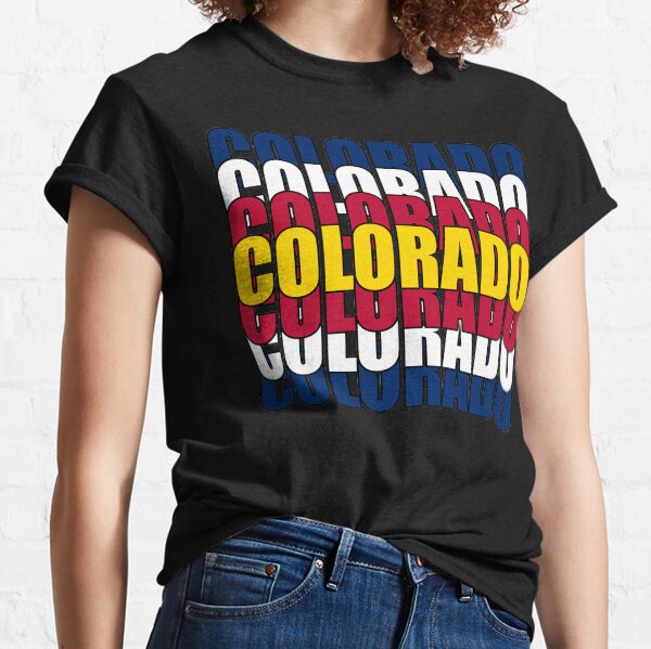 Colorado State Flag Typography Classic T-Shirt