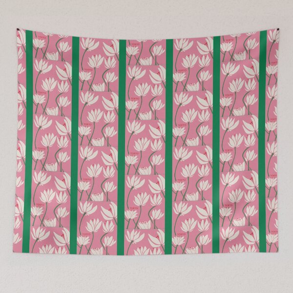 Item preview, Tokyo Pink Flowers Classic  designed and sold by TwoLegsVintage.