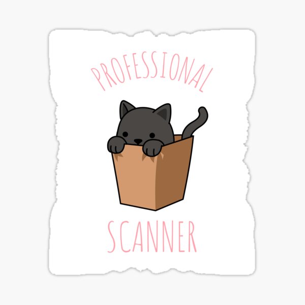 Professional Cat Scanner | Funny Radiology Cat Themed Gift Sticker