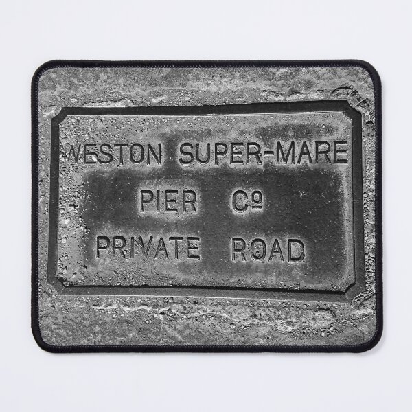 Item preview, Weston Pier Company Manhole Cover, Somerset designed and sold by CloneDigitalArt.
