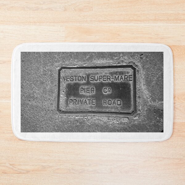 Item preview, Weston Pier Company Manhole Cover, Somerset designed and sold by CloneDigitalArt.