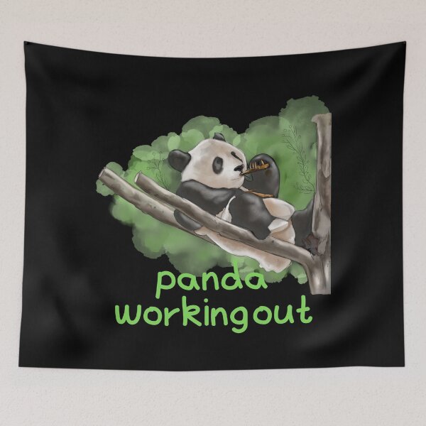 Item preview, Copy of panda working out designed and sold by animalstore11.