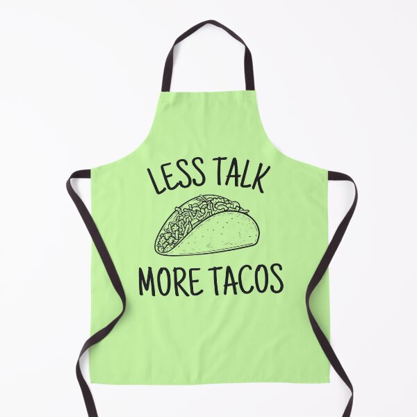 Item preview, Funny Less Talk More Tacos | Humorous and Amusing Graphic Design for Mexican Food Lovers, Black Lettering designed and sold by InkItStudio.