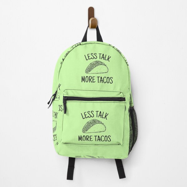 Item preview, Funny Less Talk More Tacos | Humorous and Amusing Graphic Design for Mexican Food Lovers, Black Lettering designed and sold by InkItStudio.