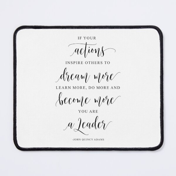 Item preview, If Your Actions Inspire Others, John Quincy Adams Quote, Leadership Quote, Boss Gift designed and sold by aenaonartwork.